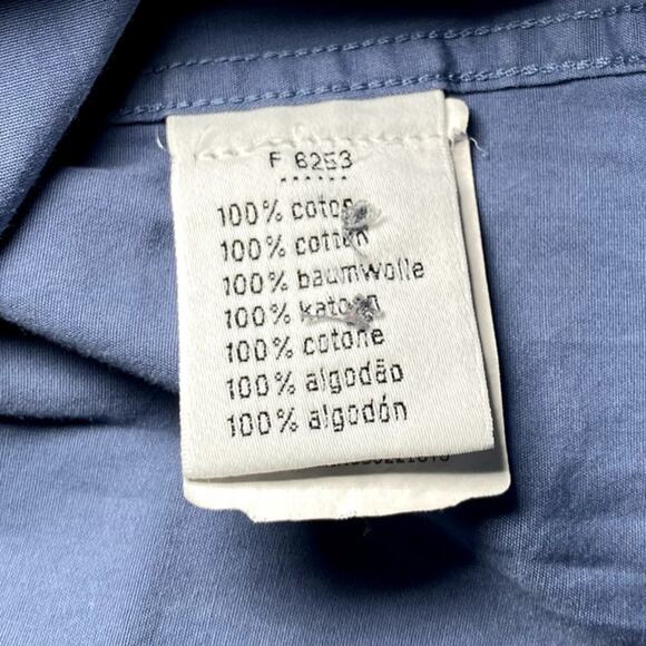 Lacoste Blue Button Down Dress Shirt - Tailored Fit - Size 43 - Picture 14 of 15